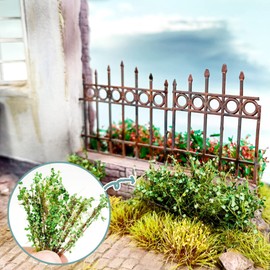 Woohome DIY Miniature Static Grass Tuft Miniature Shrubs Bushes Model Trees Bush for Miniature Tabletop Games Model Railway Off-Road Construction