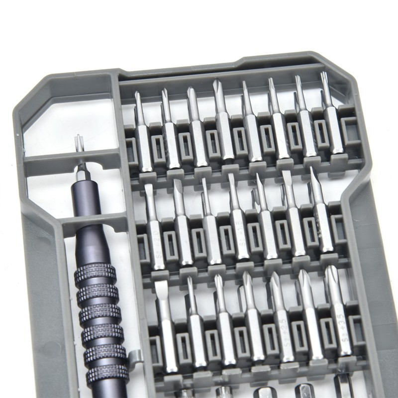 69Pcs Accurate Screwdriver Kit Magnetic 4x28mm Matte Chrome Long Diameter