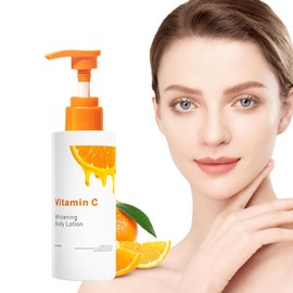 Vitamin C Brightening Body Lotion – Nourishing, Fast-Absorbing Moisturizer for Dry Skin, Non-Greasy Formula for Women & Men, 250m