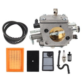 Carbhub TS400 Carburetor Carb with Belt Air Filter Kit for S tihl TS400 Concrete Cut-off Saw Replace Number S tihl 4223 120 0600, 4223 120 0652, 4223-120-0650 T illotson HS-274E