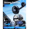 DICMKY Suction Cup Car Cooling Fan for Window Dashboard Backseat,