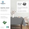 Martina Home TEFLONATED TABLECLOTH MADE Vichy Black 250X140 CM