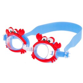 APOSITV Swimming Goggles, Children, Cute, Underwater Glasses, Kids Swimming Goggles, Crab, Shark, Mermaid Goggles (Crab)