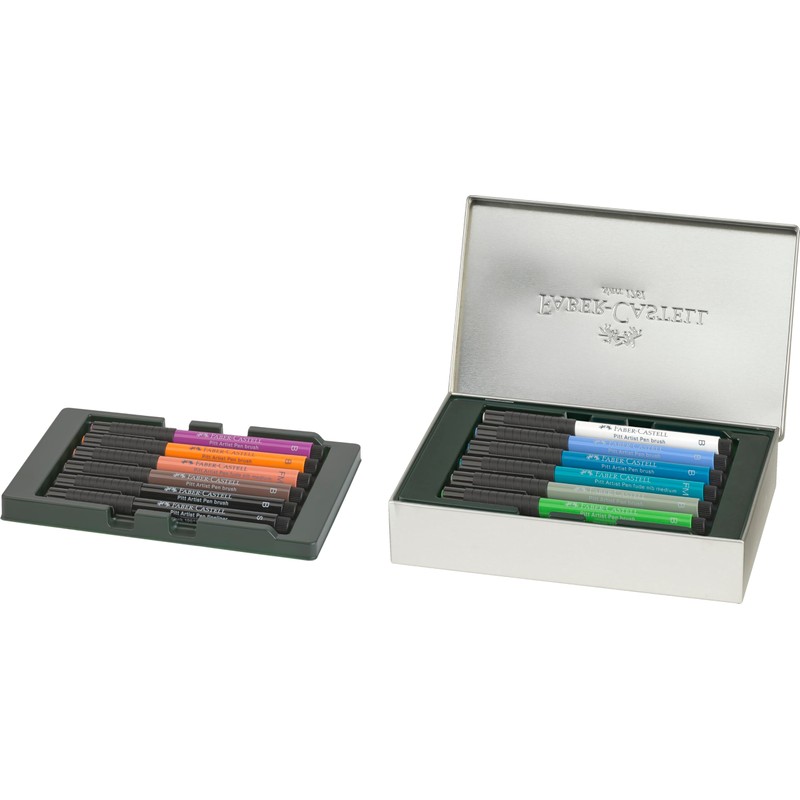FABER-CASTELL 267135 New York Gift Set 12 Pitt Artist Pen,