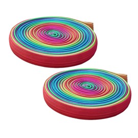 2 Stück Gummitwist Kinder,Gummi Twist Regenbogenfarben,Gummi Twist Mädchen ab 6,Pausenspiele Grundschule,Fadenspiele für Kinder,gummi Twist Mädchen,Hüpfgummi kinder ab 6,7,8,9,10 Jahre (2 Stück)