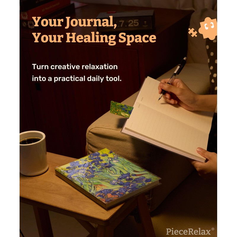 PieceRelax Puzzle Journal for Adults - Van Gogh - Irises