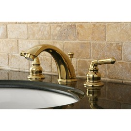 Kingston Brass KB961 Magellan Widespread Bathroom Faucet with Retail Pop-Up, Polished Chrome