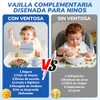 14pcs Vajillas Platos para Bebe Silicona, Set Alimentacion Complementaria Bebe,