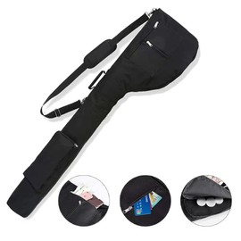 (Ultra Lightweight Golf Bag) Practice Club Case, Men's, Women's, Golf Case, Beginners, Golf Clubs, 7 Storage Bag, 3 Pockets, Soft Carrying Bag