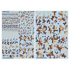 Greenstuff World Water Slide Decal Digital Desert Camo Plastic Model Decal GSWD-2395