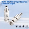 Superbat HD Micro BNC Adapter BNC Connector Compression Connector 75