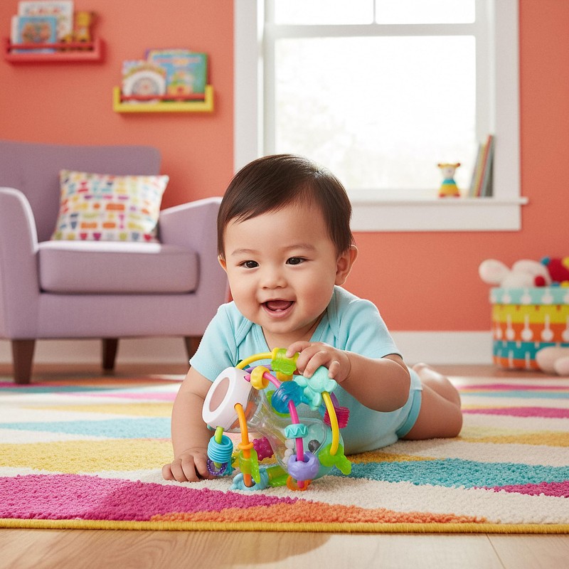Playgro Play and Learn ball, Palla Gioca e Impara, a