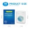 840D Fluffy Floss Threaders,Deep Clean Dental Floss for Braces, Bridges,