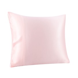 PiccoCasa Silk Pillowcase 19 Momme Silk Pillowcase Made of 100% Pure Mulberry Silk Cushion Cover with Envelope Closure Hair and Skin Care Silk Cover 1 Piece Pink 40 x 40 cm