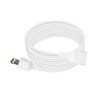 Polarity White Extension Cord 15FT 625W Extension Cords Thin Two