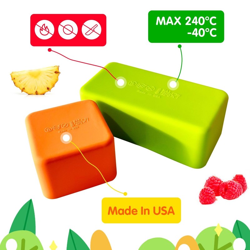 IELEK Silicone Bento Lunch Box Dividers Reusable Bento Box Containers