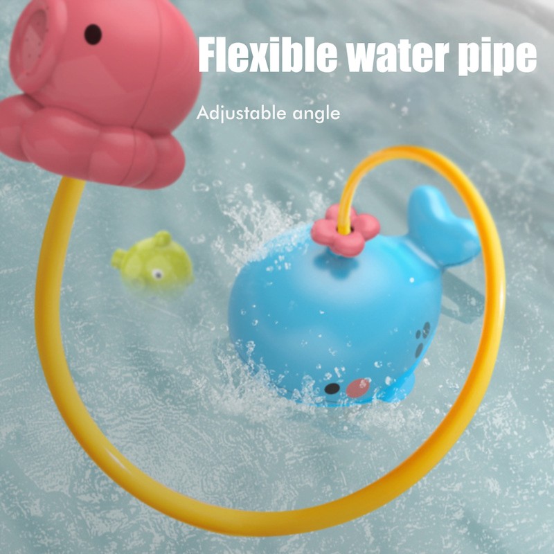 Baby Bath Toy Spray Whale Electric Infant Water Pump Swimming