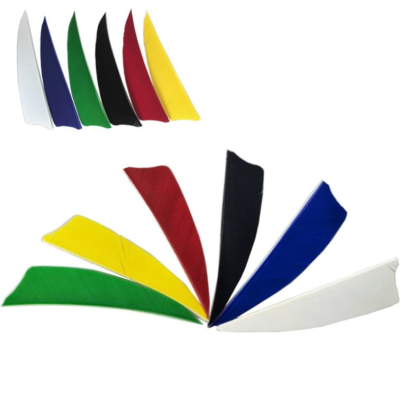 50pcs Arrow Turkey Feathers 3 inch Natural Feather Fletching Right