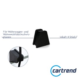 Cartrend Caravan Spacers, Protective Corners, for Caravans, Motorhomes, Tarpaulins, Protective Roofs, Roof Protection Tarpaulins, Set of 4