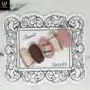 Check Handmade Nail Tips - Short Round Square / 체크