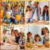 Shyyween 48 Sets Thanksgiving Paper Crafts Turkey Masks DIY Arts