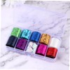 SAFIGLE 30rolls Nail Decals Women Nail Art Sticker Holographic Easy