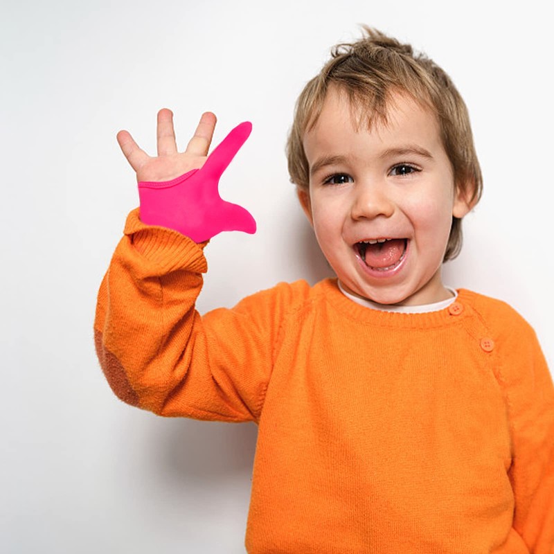 4 Pcs Thumb Sucking Guard Gloves for Kids Ages 5-13