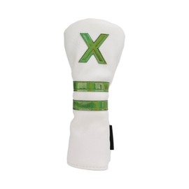 PU Waterproof Golf Head Covers Internal Thickened Plush Durable Golf Wood Head CoversWhite