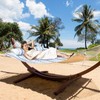 Double Hammock Pad and Pillow Set,78" x 55"Polyester Quilted Hammock