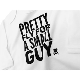 Baby Moo's OFFSPRING Inspired Funny Boys Baby Sleepsuit | New PRETTY FLY FOR A SMALL GUY Punk Rock Baby Romper Outfit - Ideal Baby Shower, Newborn Clothes or 1st Birthday Gift UK (6-12 months)