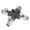 HEEPDD 1/8" Airbrush Hose Joint 3-Way Airbrush Air Hose Splitter