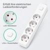 Aigostar 4-Way Power Strip with Switch, Multiple Socket with Child
