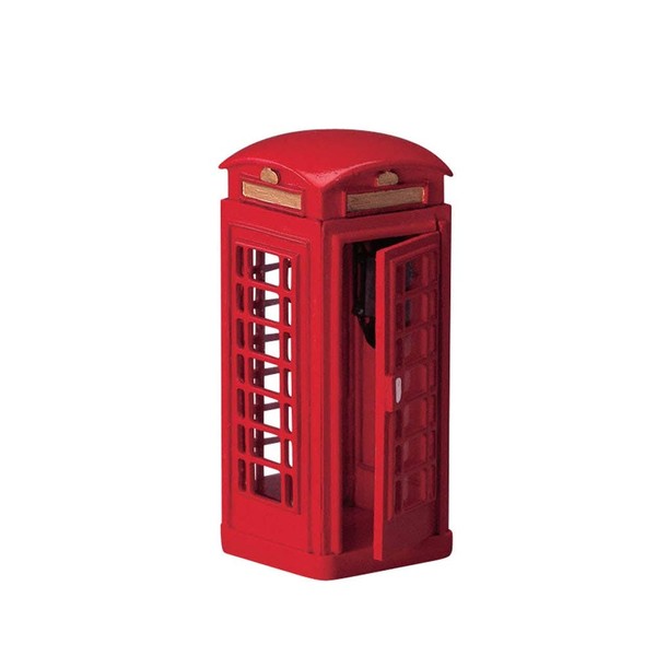 Lemax Christmas Village Accessory: Telephone Booth, Metal