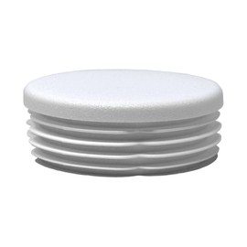 Design61 4 Lamellar Plugs for Round Pipes Diameter 52-54 mm White