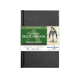 Stillman & Birn Delta Series Hardbound Sketchbook, 5.5" x 8.5", 270 gsm (Extra Heavyweight), Ivory Paper, Cold Press Surface