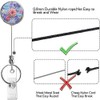 Retractable Badge Holder, Lightweight Plastic Badge Reel Retractable Card Holder