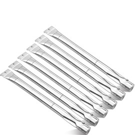 Derurizy 6 Pack 15" x 1" Stainless Steel Burner Replacement for Nexgrill 720-0737, 720-0744, 85-3225-6, 85-3225-6, Grill Master 720-0737, 720-0697, Charbroil 640-01303702-3 and Tera Gear 780-0390