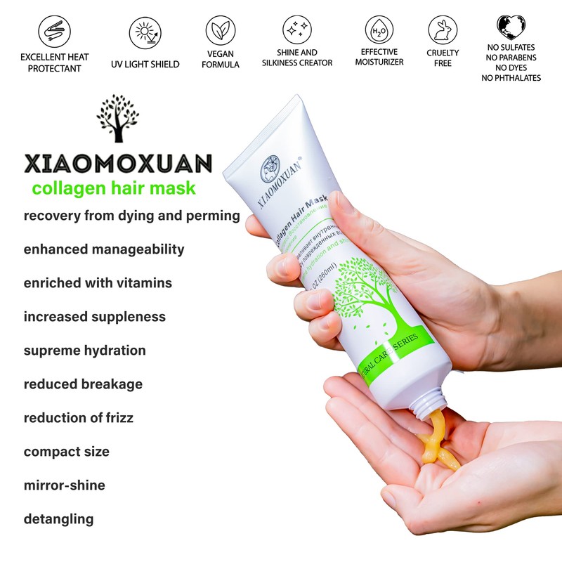Xiaomoxuan Collagen Hair Mask with Organic Tea Tree Oil for