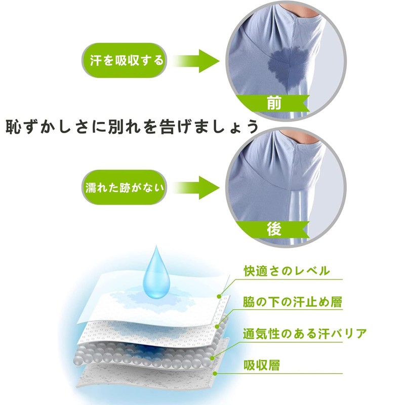 Underarm Sweat Pads, Sweat Pads, Women's, Men's, Pack of 100,