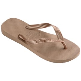 Havaianas Women's Top Tiras Flip Flop Sandal, Rose Gold, 9-10 M US