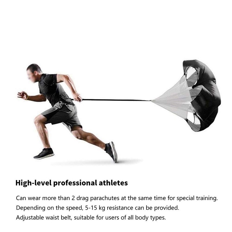 Training Parachute, Polyester Training Parachute Power Umbrella, Running Strength Exercise