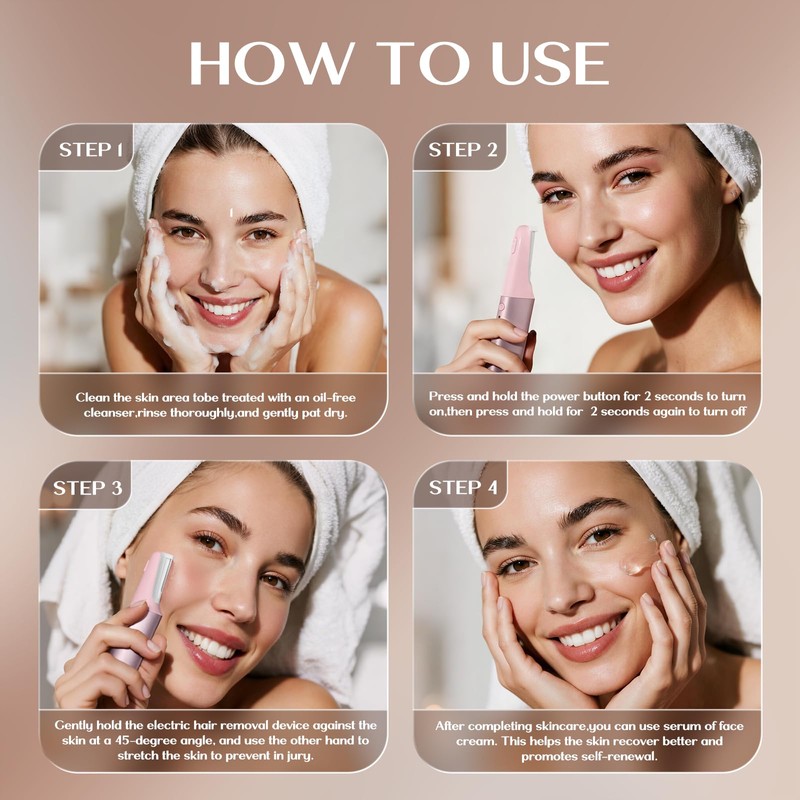 WLU Dermaplane Razor for Women Face with 10 Replaceable Blades,