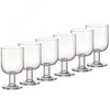 Bormioli Rocco Hosteria Set Of 6 Stackable Wine Glasses, 9.5