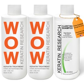 KERATIN RESEARCH Keratin Hair Treatment Straightening for All types and Colors, Complex Blowout (Lotion, Includes Keratin)