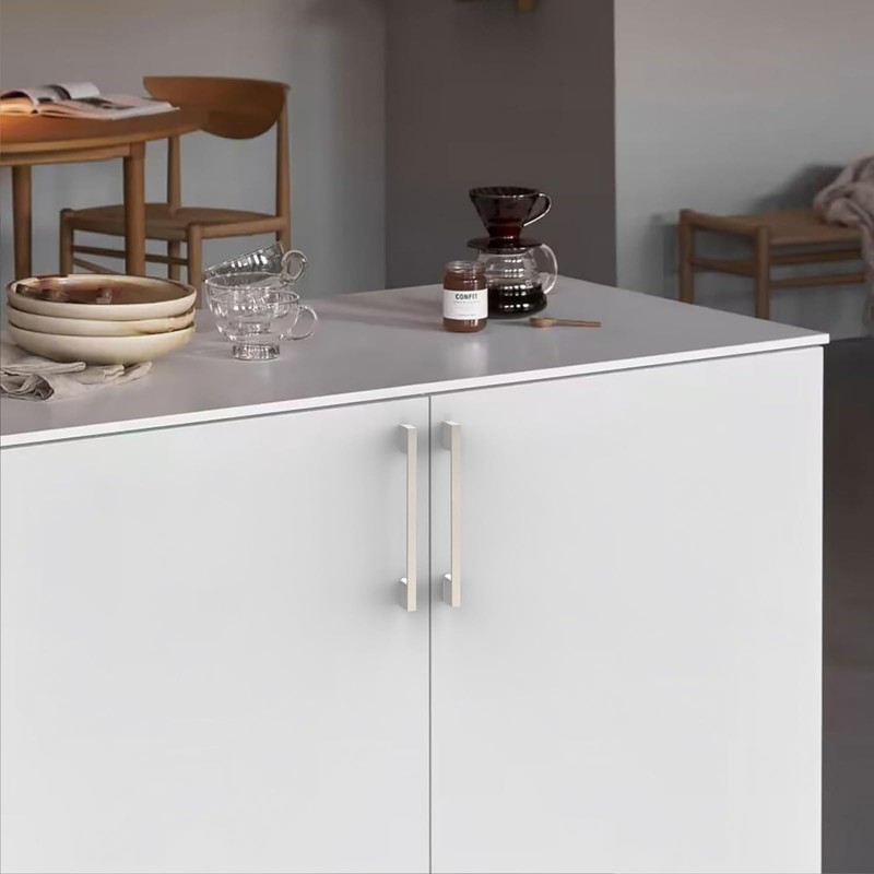 KNOKLOCK 10 Pack 5 Inch(128mm) Kitchen Cabinet Handles Brushed Satin