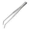 ANEX Stainless Steel Tweezers, Serrated Type, Curved Tip, 7.1 inches