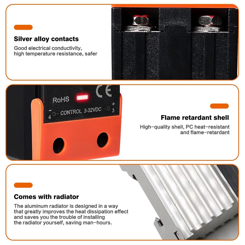 Jadeshay Solid State Relay, Relay SSR Solid State Relay DC