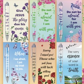 Flutesan 36 Pcs Jehovah Witness Pens Gifts Best Life Ever Pens Jehovah Witness Ministry Supplies Gifts Christian Religious Favors for Baptism Church Community