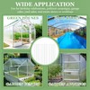 Tandefio 12 Pcs 4 ft Polycarbonate Greenhouse Panels H Connectors