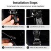 JAGASOL Helmet Quick Release Buckle Kit for Motorcycle Helmet, Metal